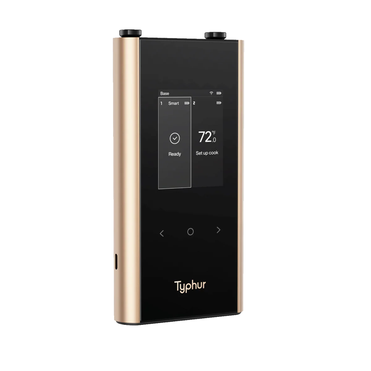 Беспроводной термометр Typhur Sync Gold Dual с двухзонным контролем температуры и премиальным зарядным кейсом