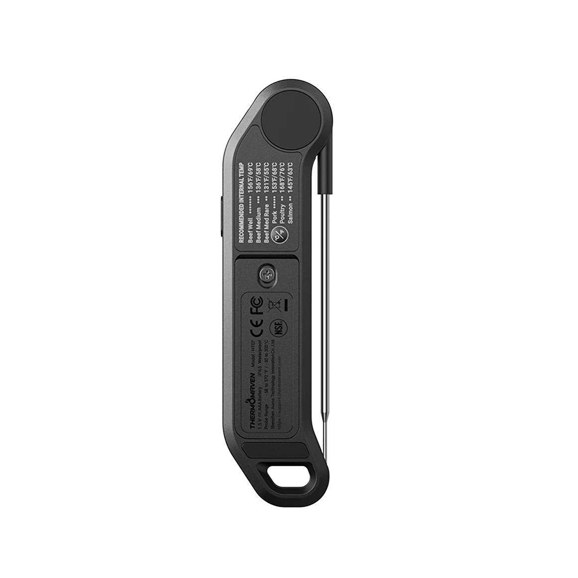 Ручной термометр-щуп ThermoMaven F1 Stealth в компактном корпусе с магнитным креплением