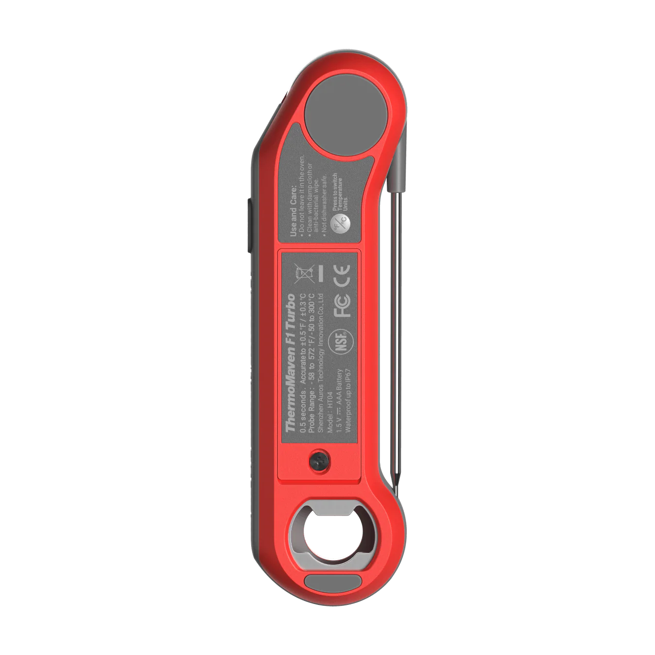 Ручной термометр-щуп ThermoMaven F1 Turbo с ускоренным измерением температуры и складным щупом