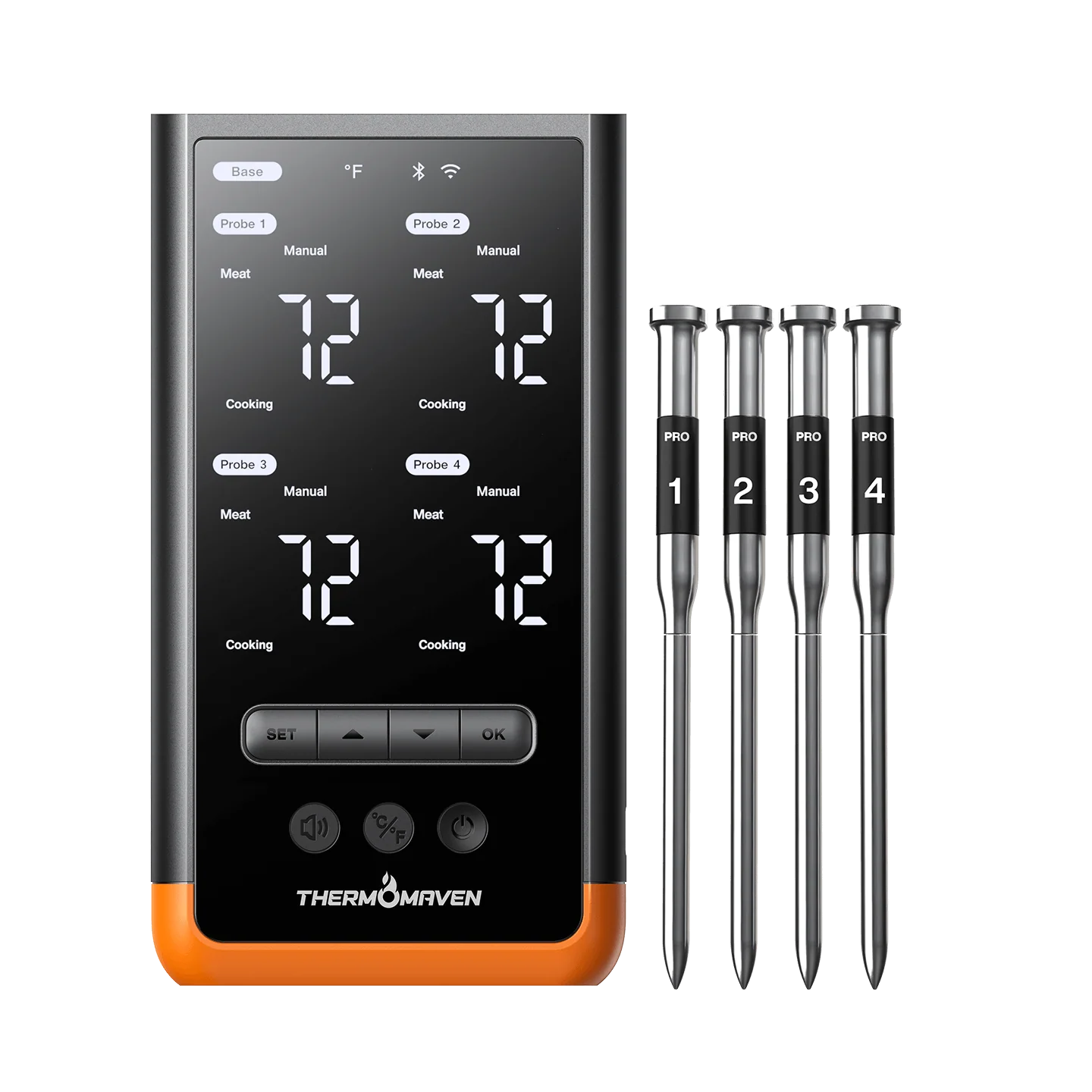 Беспроводной термометр ThermoMaven G4 с четырёхзонным мониторингом и радиусом действия до 150 метров