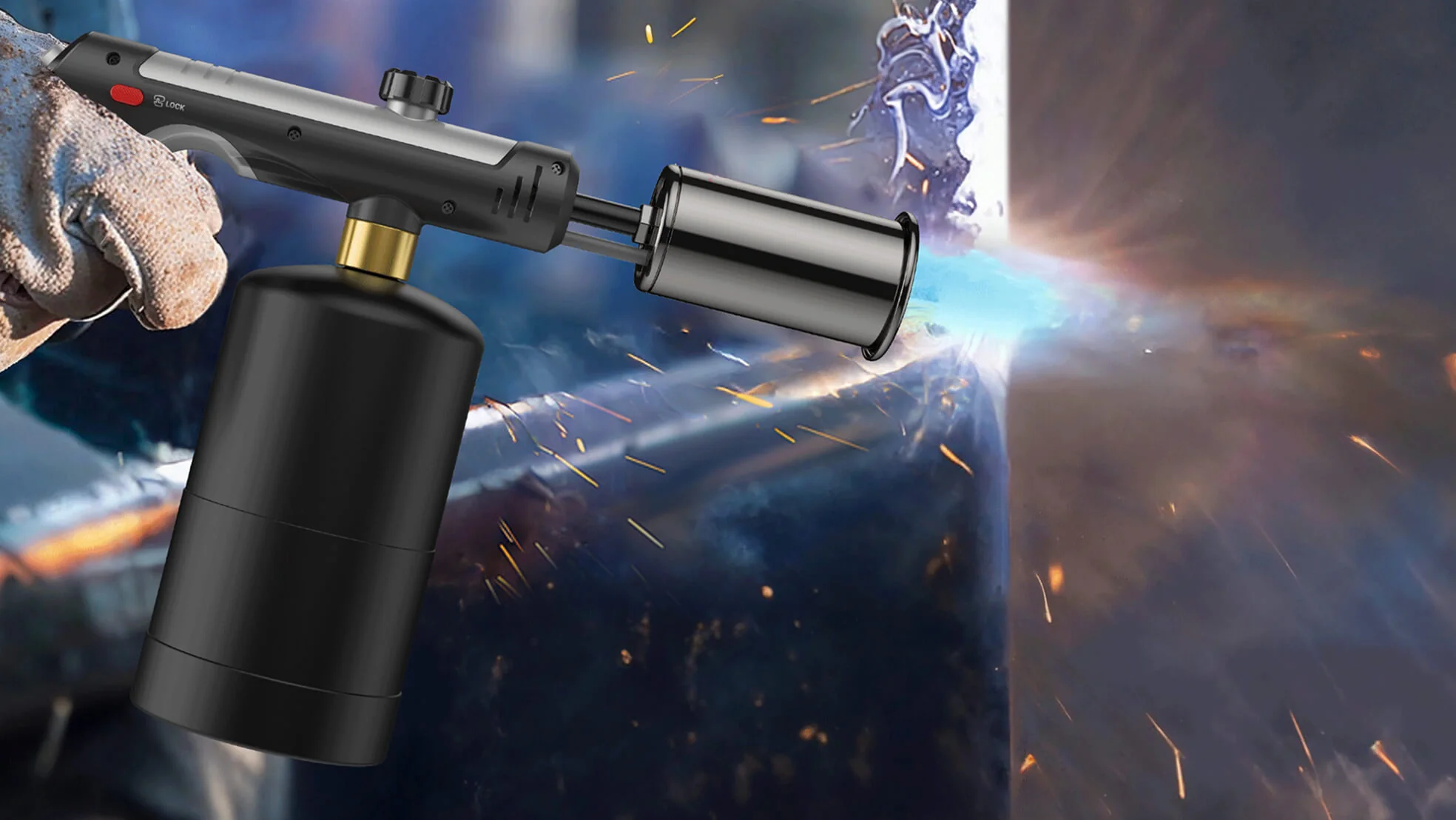 Газовая горелка ThermoMaven PT03 с пьезоподжигом для карамелизации и обратного обжига мяса
