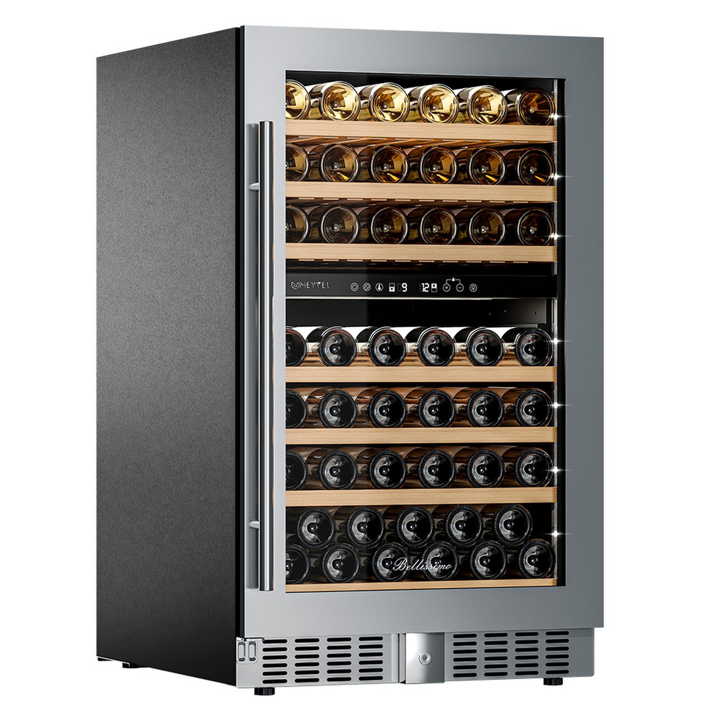 Винный шкаф Meyvel MV77PRO-KST2 — премиальная модель с расширенным функционалом климат-контроля
