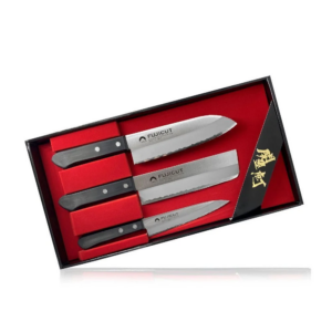 Подарочный набор японских ножей Fuji Cutlery в фирменной коробке для дома и подарка