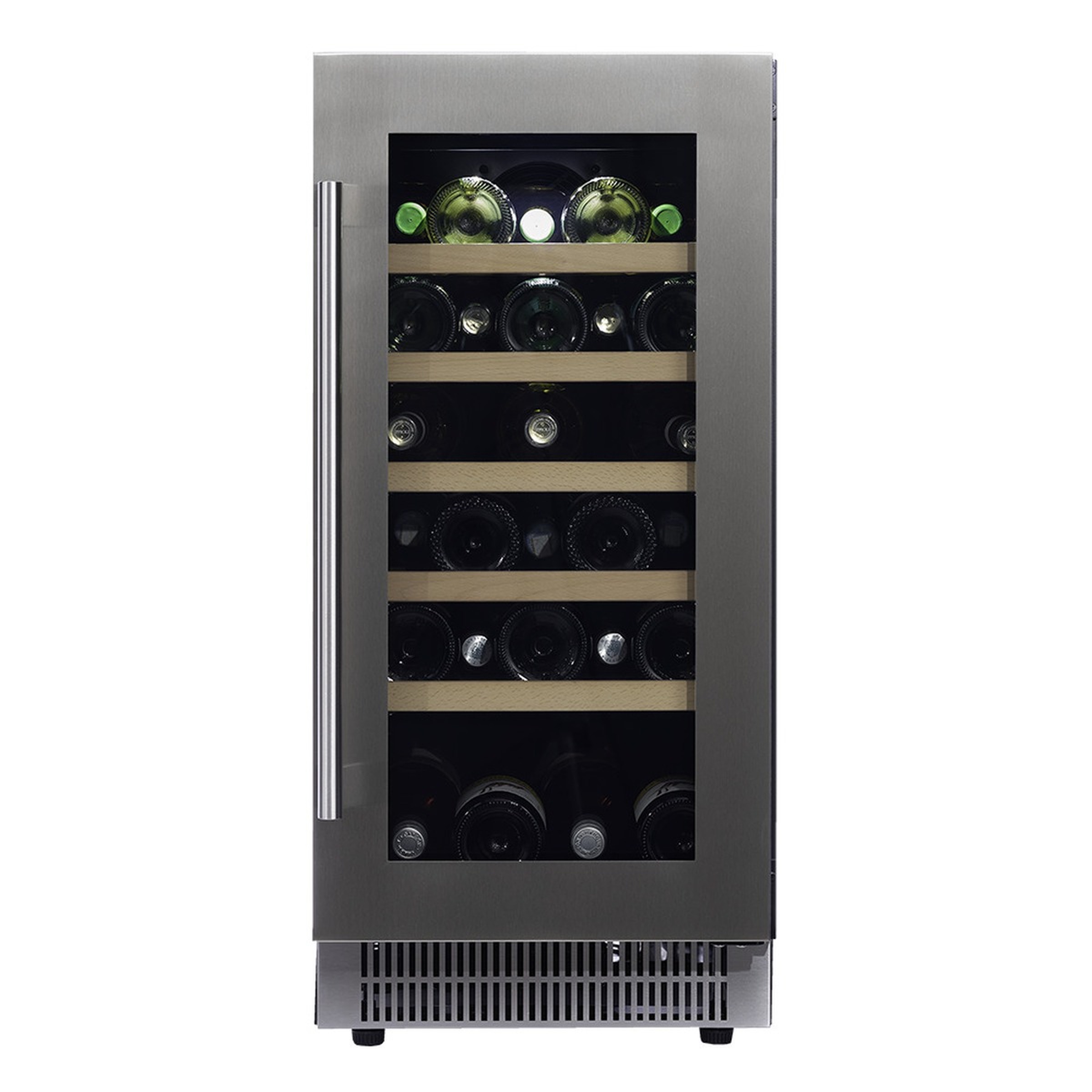 Винный шкаф Dunavox DAUF-32.83SS — компрессорный шкаф для длительного хранения и выдержки винной коллекции