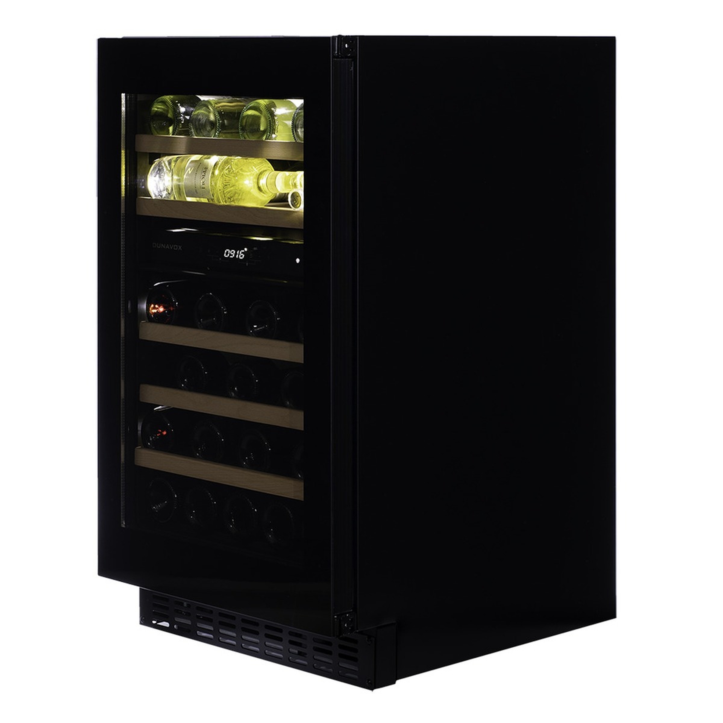 Винный шкаф Dunavox DAUF-38.100DB — компрессорный шкаф для длительного хранения и выдержки винной коллекции