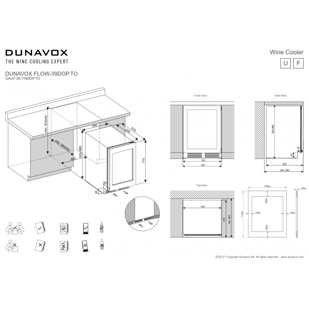 Винный шкаф Dunavox DAUF-39.119DOP.TO — изображение 4