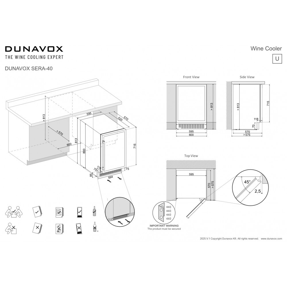 Винный шкаф Dunavox DAUF-40.138B — изображение 11