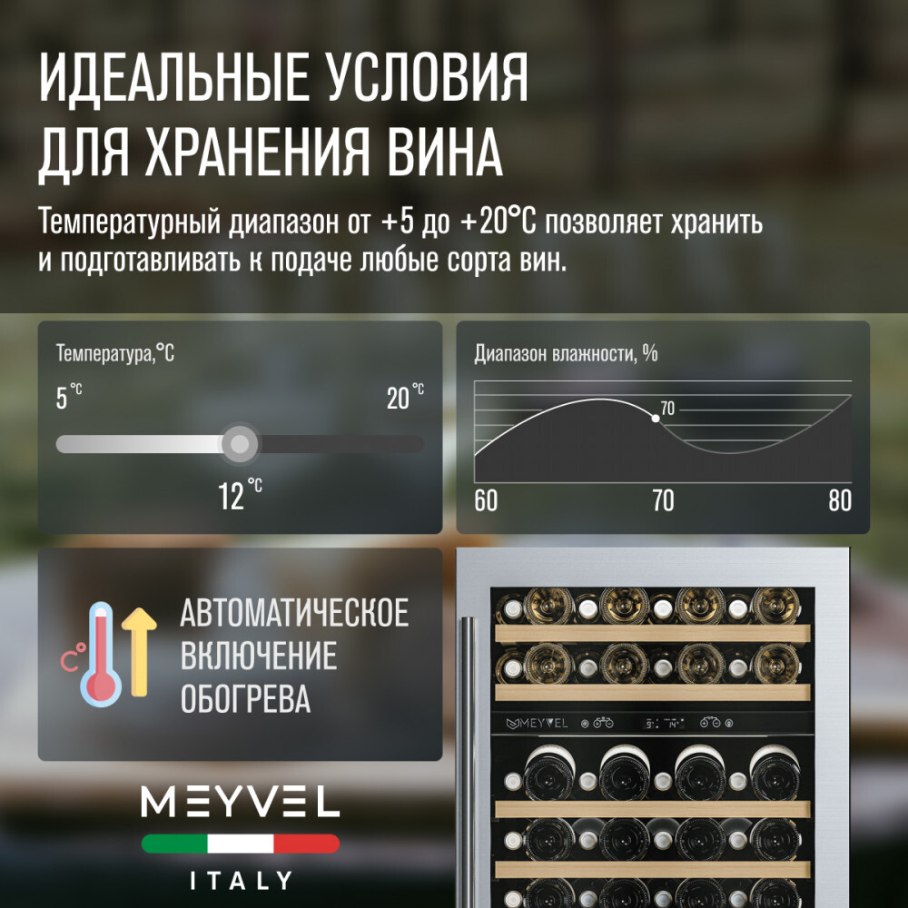 Винный шкаф MEYVEL MV46PRO-KST2 — изображение 21