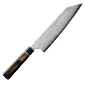 SENZO BLACK Нож Bunka 200 мм, рукоять - PAKKAWOOD, Черная дамасская сталь 33 слоя, VG-10 (61-62 HRC)