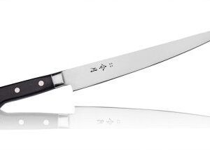 Японский нож-слайсер Fuji Cutlery FC-1043 — длинный узкий клинок для тонкой аккуратной нарезки ростбифа, рыбы и ветчины