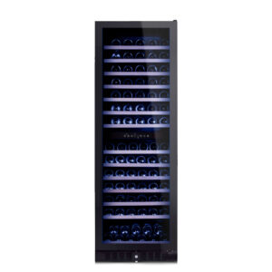 Винный шкаф Dunavox DX-166.428DBK — компрессорный шкаф для длительного хранения и выдержки винной коллекции