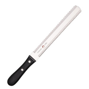 Нож для замороженных продуктов Fuji Cutlery — усиленный клинок с серрейторной заточкой для нарезки замороженного мяса и рыбы