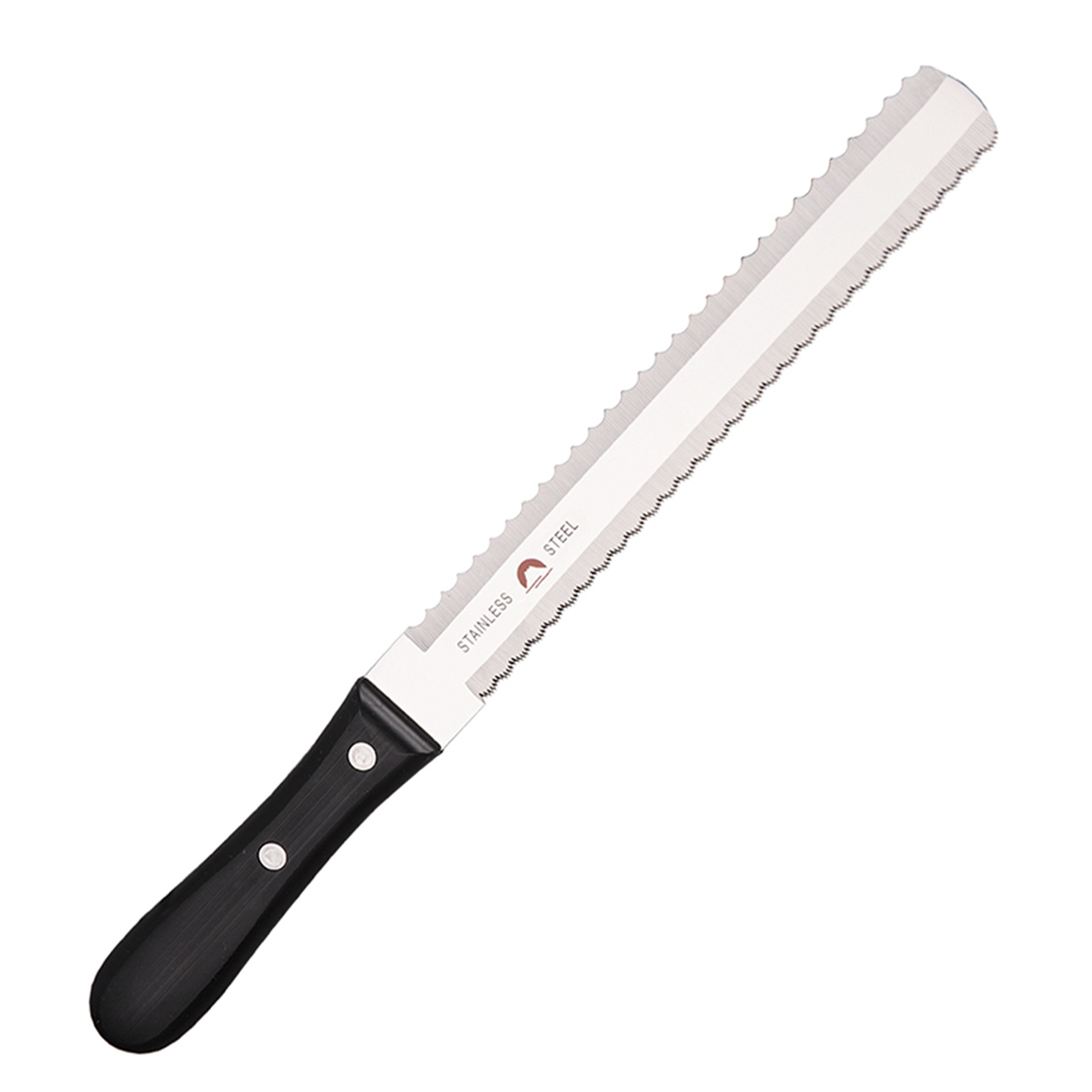 Нож для замороженных продуктов Fuji Cutlery — усиленный клинок с серрейторной заточкой для нарезки замороженного мяса и рыбы