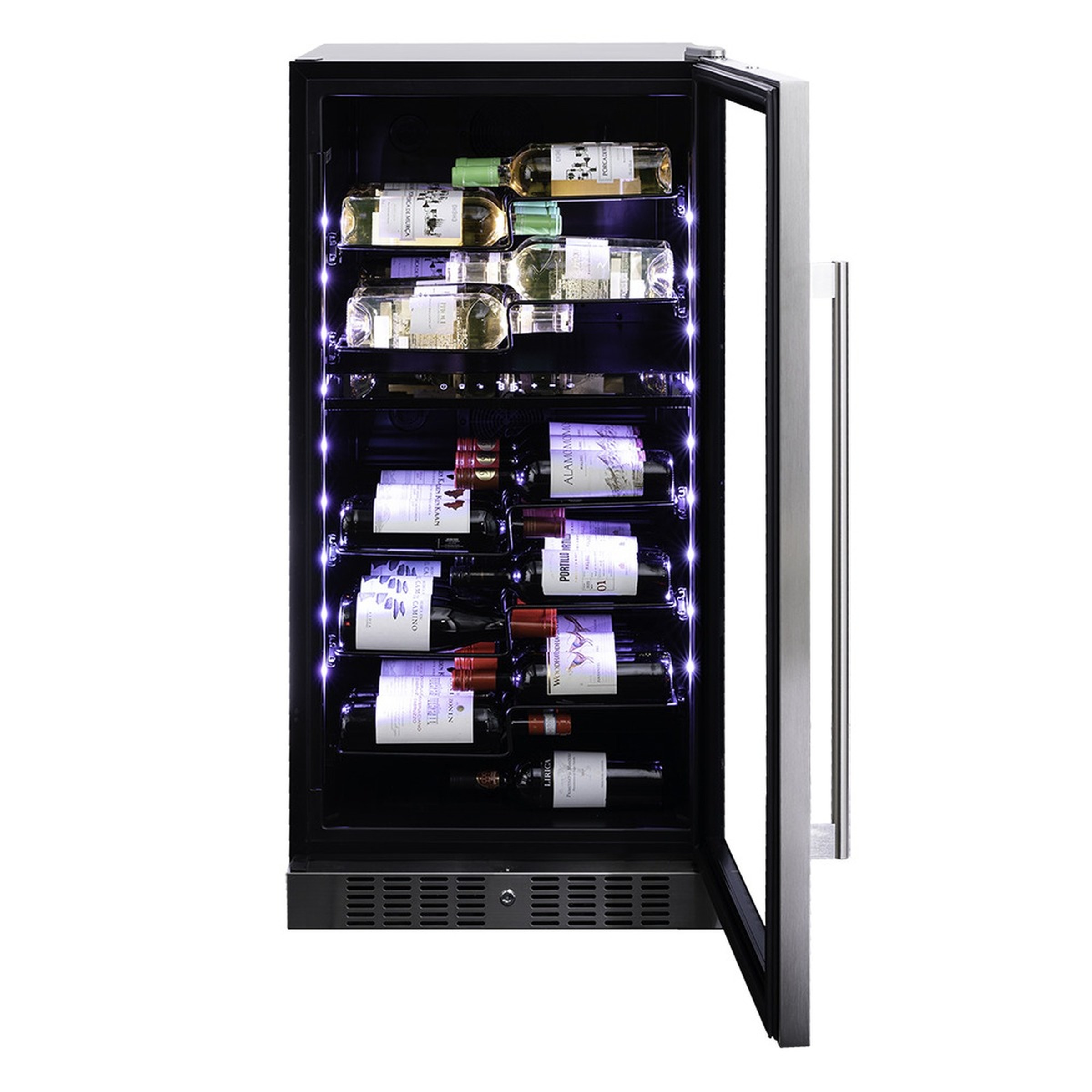 Винный шкаф Dunavox DX-58.258DSS — компрессорный шкаф для длительного хранения и выдержки винной коллекции