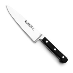 Кухонный нож JERO серии Classic с чёрной нескользящей рукоятью из ABS-пластика и клинком из нержавеющей стали