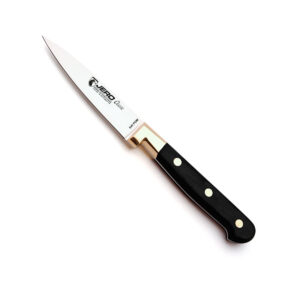 Кухонный нож JERO серии Classic с чёрной нескользящей рукоятью из ABS-пластика и клинком из нержавеющей стали