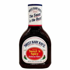 Соус барбекю Sweet Baby Ray в стеклянной бутылке 510 г — американская классика для рёбрышек и стейков