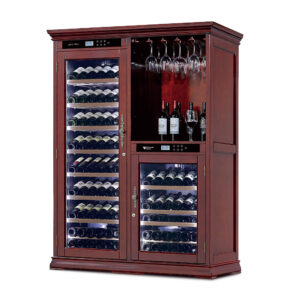 Винный шкаф Meyvel MV154-WM2-BAR-C — компрессорный шкаф для длительного хранения и выдержки винной коллекции