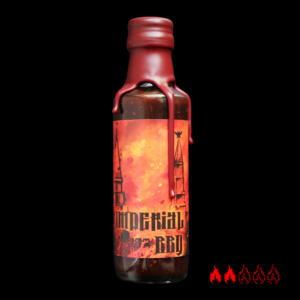 Острый соус Burning Bear «томатный барбекю с острым перцем Imperial BBQ 100 мл» ручной работы в стеклянной бутылке 100 мл