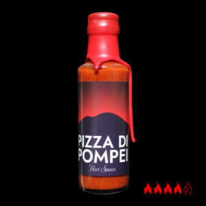 Острый соус Burning Bear «острый томатный с базиликом и острым перцем Pizza di Pompei 100 мл» ручной работы в стеклянной бутылке 100 мл