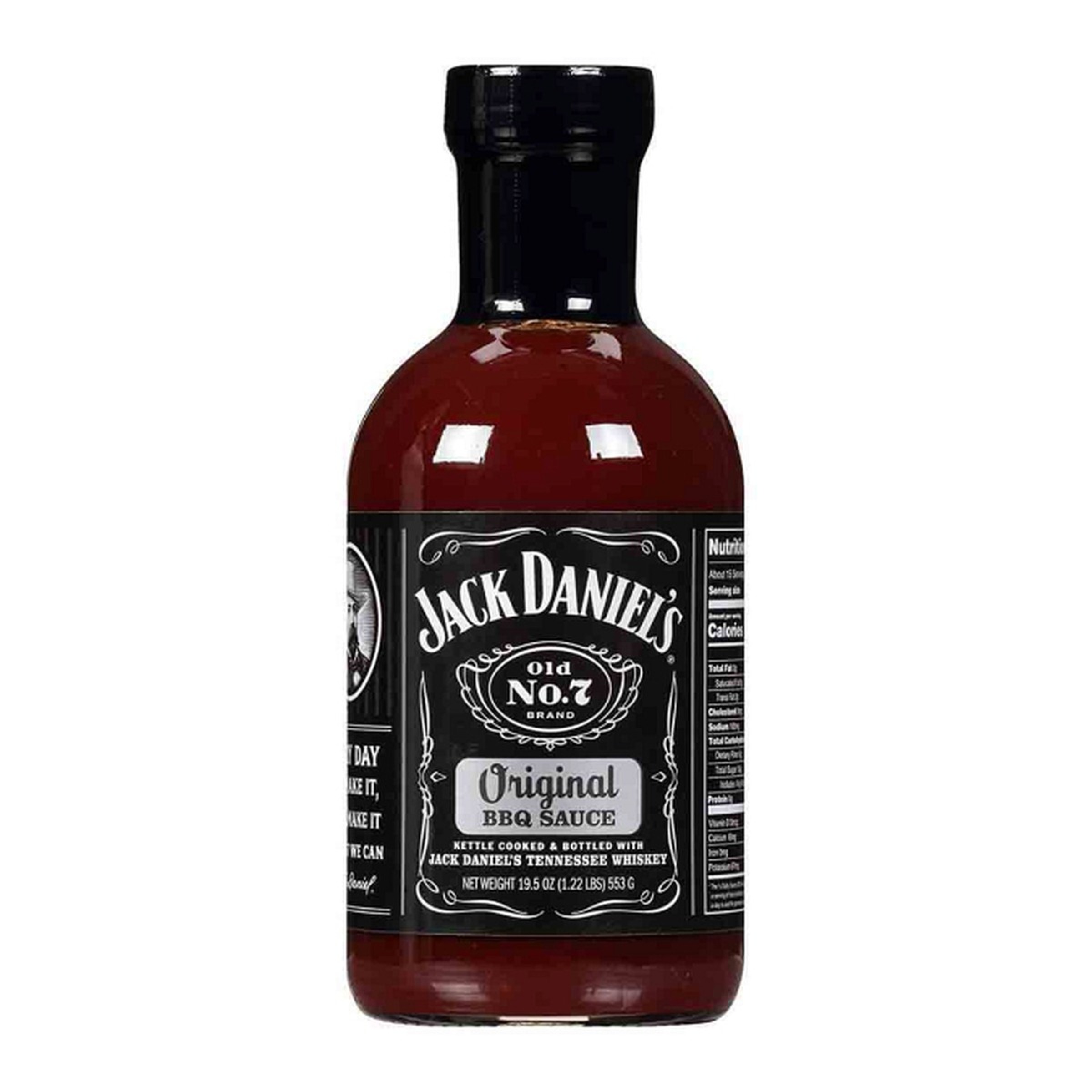 Соус барбекю Jack Daniel's в стеклянной бутылке 553 г с фирменным вкусом теннессийского виски