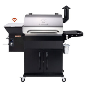 Пеллетный гриль Z Grills 1000 WiFi с цифровым PID-контроллером и площадью приготовления 697 кв. дюймов для большой компании