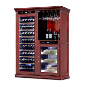 Винный шкаф Meyvel MV108-WM2-BAR-HUM — компрессорный шкаф для длительного хранения и выдержки винной коллекции