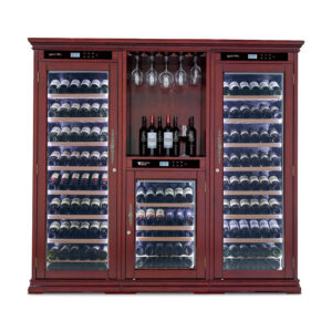 Винный шкаф Meyvel MV262-WM3-BAR-C — компрессорный шкаф для длительного хранения и выдержки винной коллекции