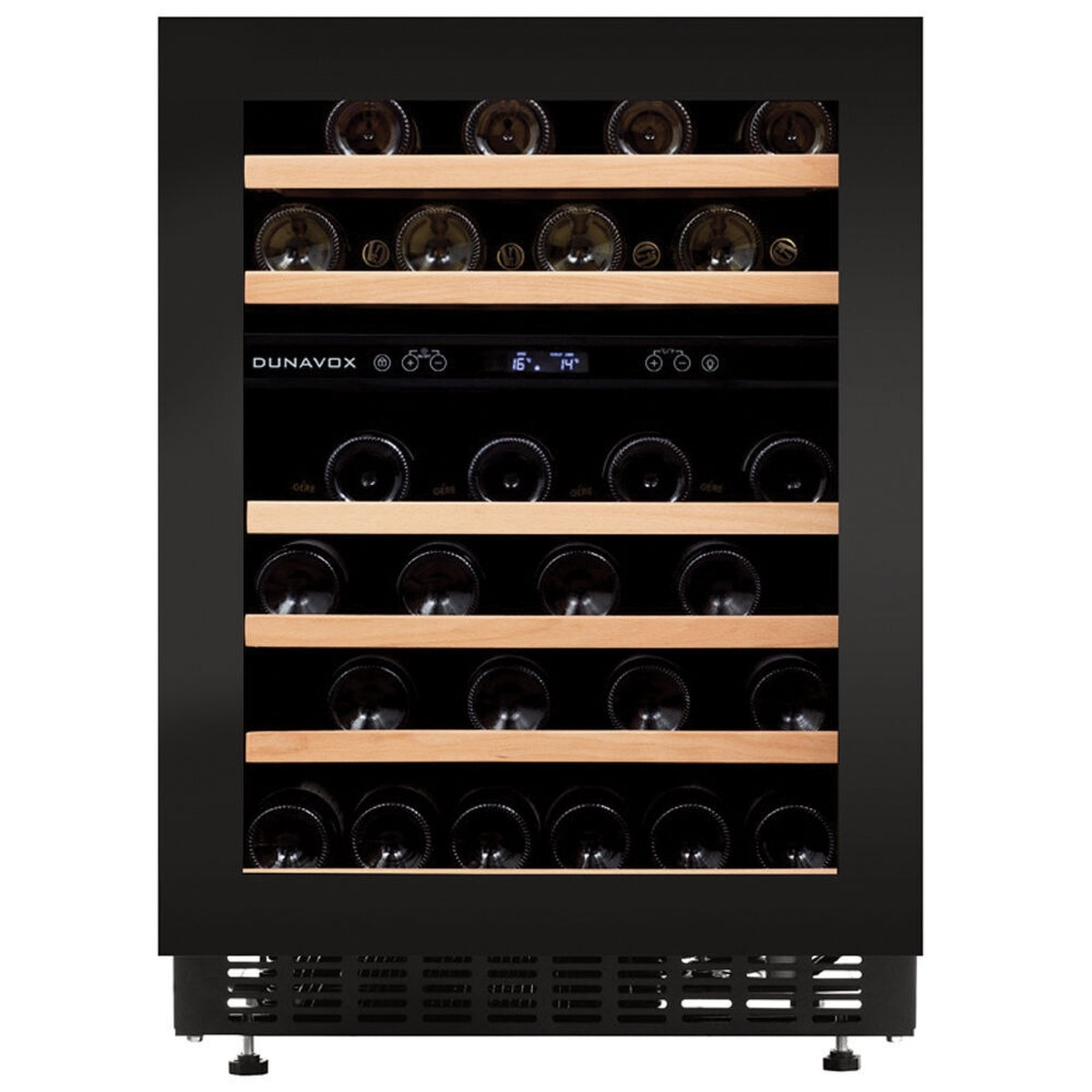 Винный шкаф Dunavox DAUF-46.145DBH — компрессорный шкаф для длительного хранения и выдержки винной коллекции